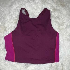 Athleta Pink Halter Swim / Tank / Athletic Top Size Small